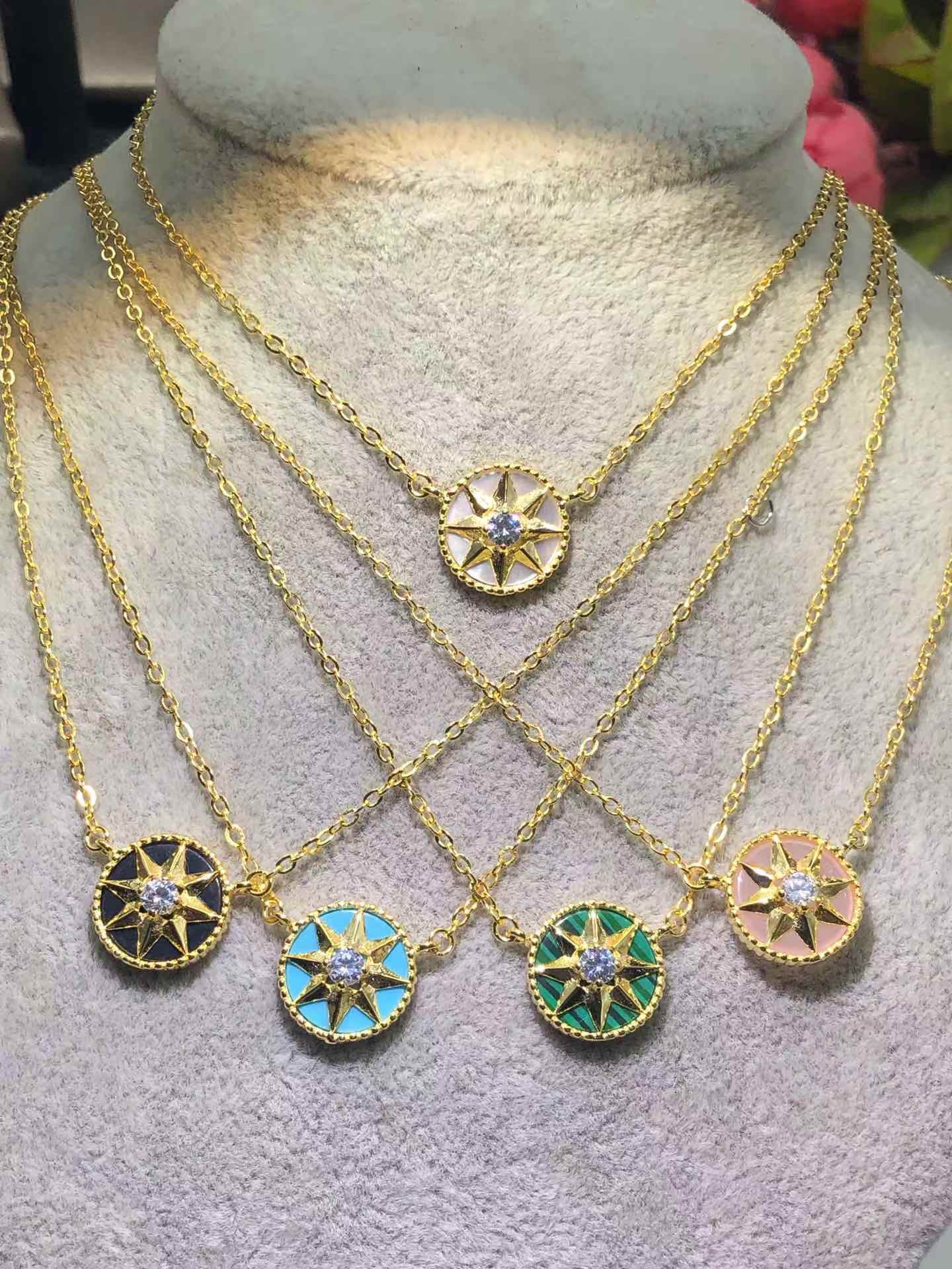 replica Dior Rose Des Vents Pendant Necklace - H Lin Jewelry