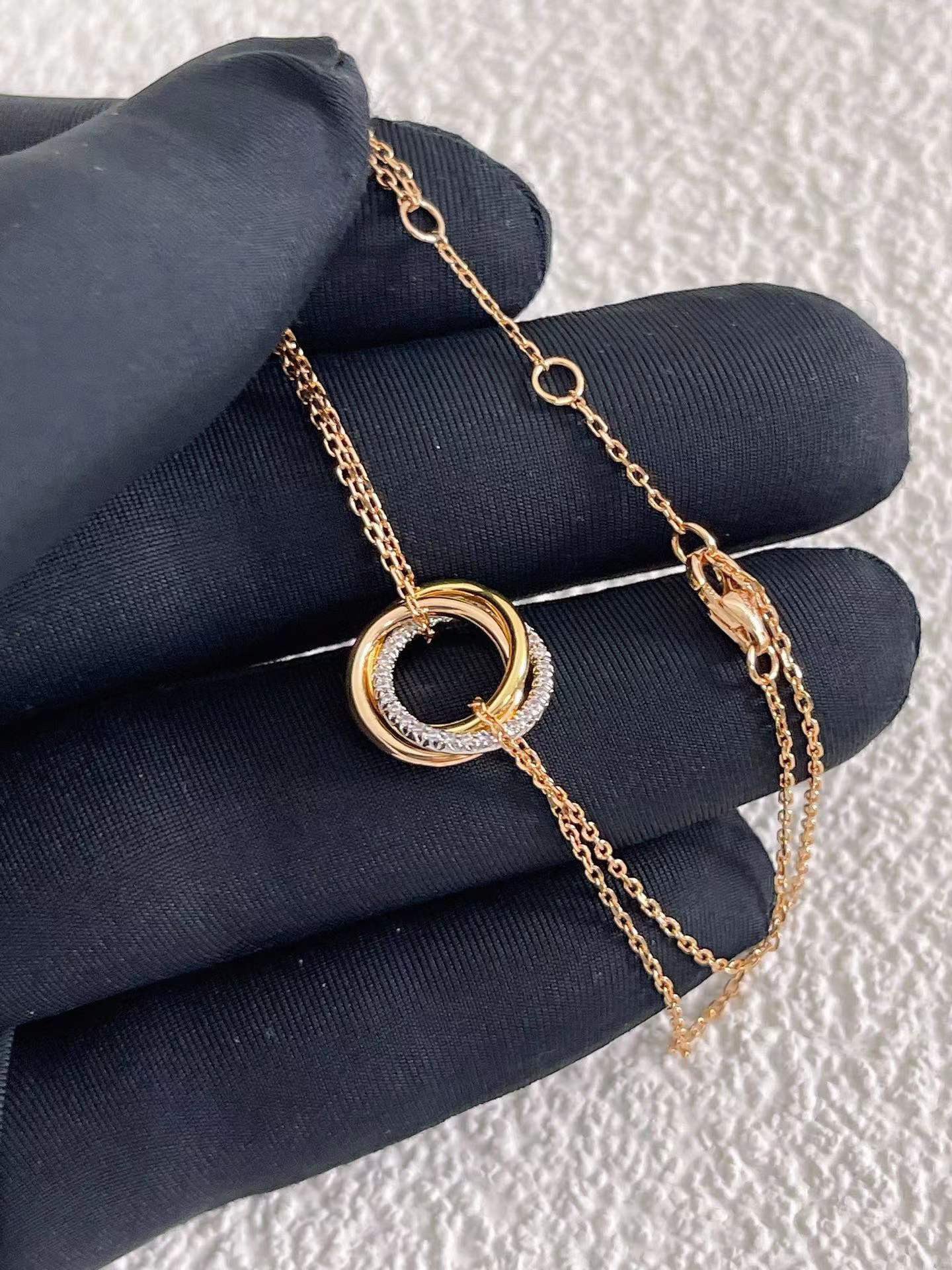 replica Cartier Diamond Trinity Chain Bracelet - H Lin Jewelry