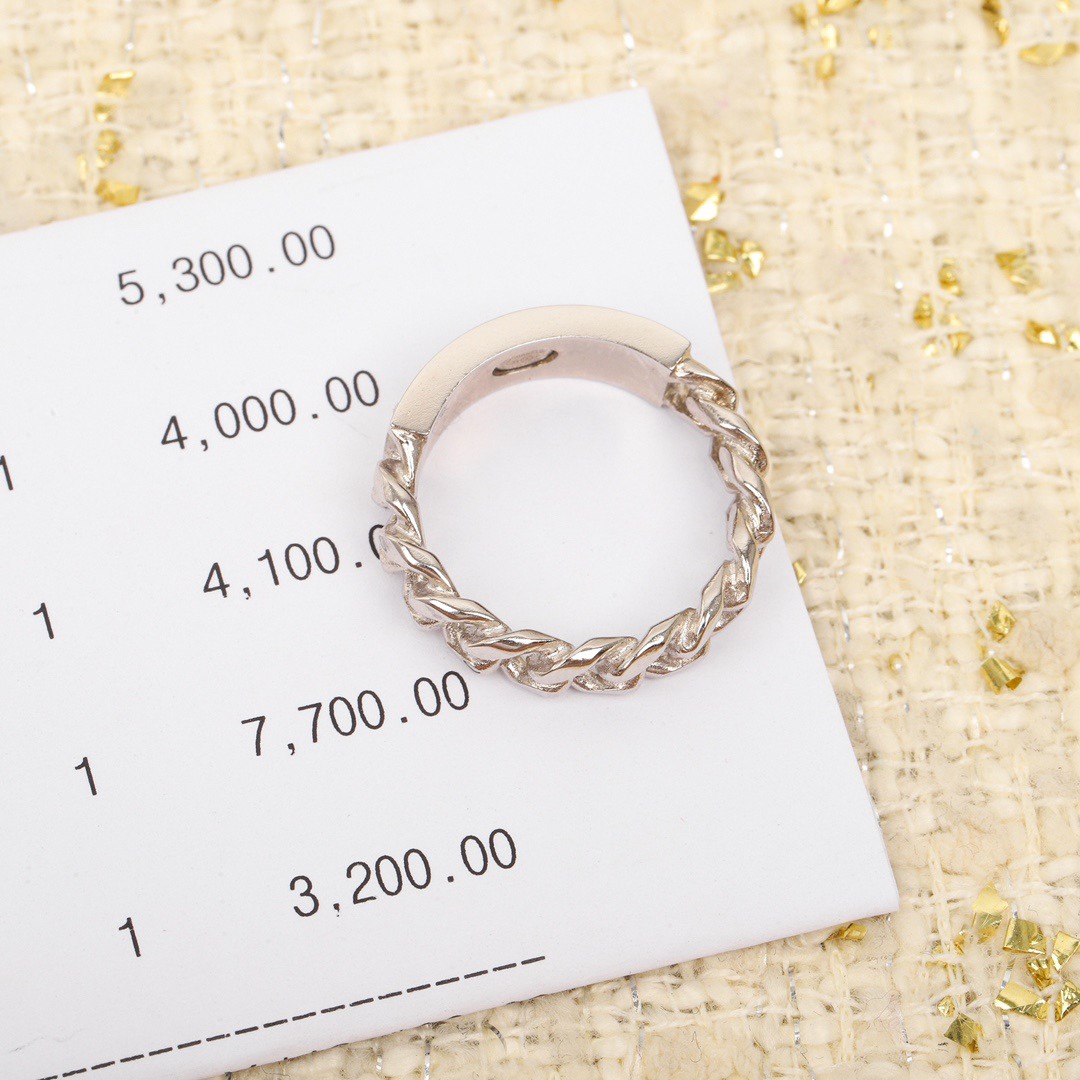 replica Chanel Monogram Silver Ring - H Lin Jewelry