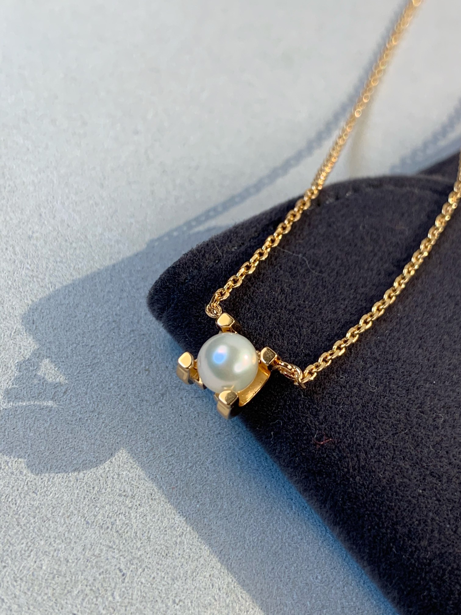 replica Cartier Enhancer Pearl Pendant Necklace - Rose Gold Color - H Lin Jewelry