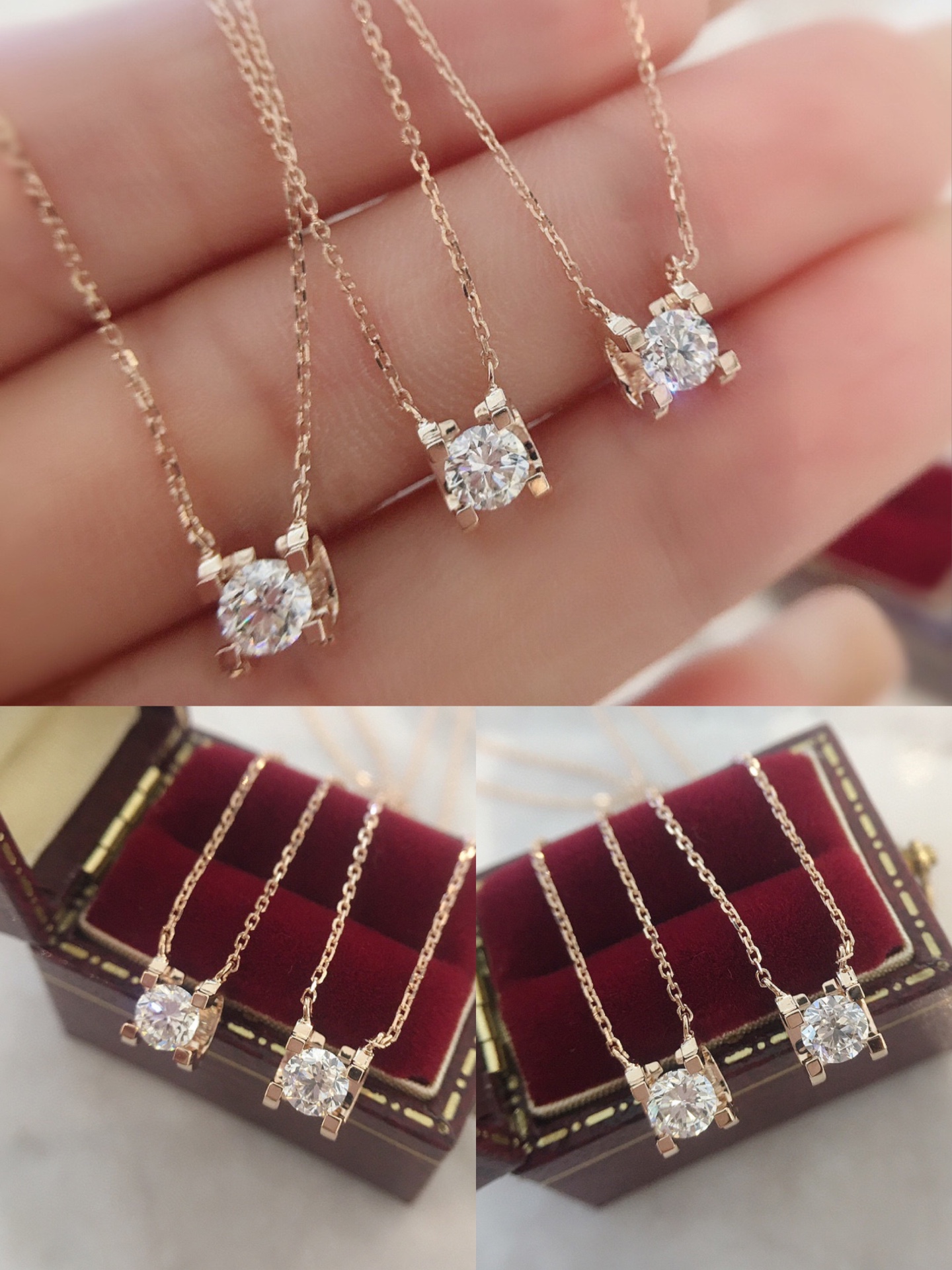 replica Cartier Claw Drill Diamond Necklace - H Lin Jewelry