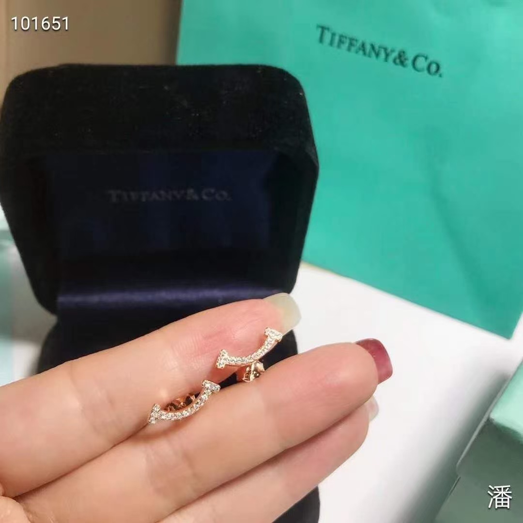 replica Tiffany T Smile With Diamond Earrings - H Lin Jewelry