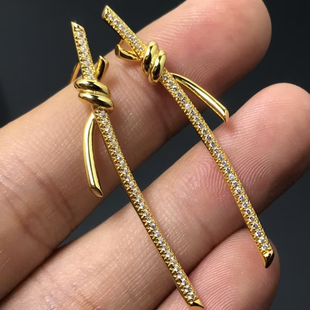 replica Tiffany Knot Drop Earrings - H Lin Jewelry