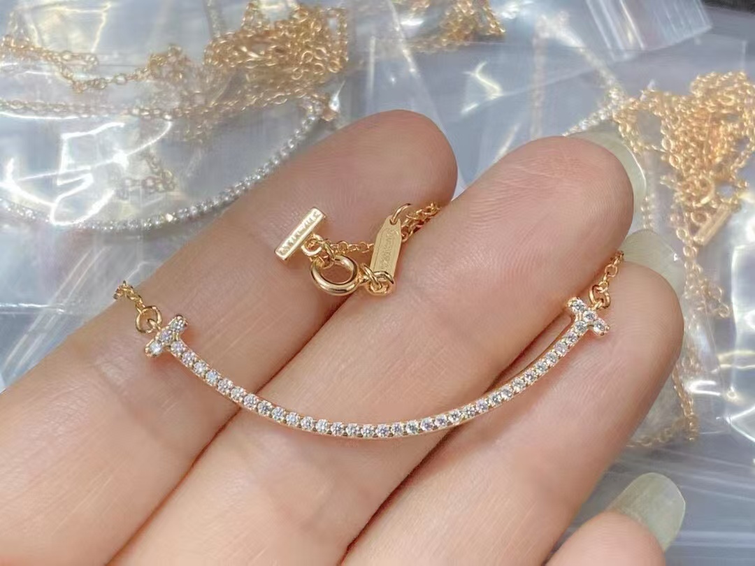 replica Tiffany T Smile Pendant Necklace - H Lin Jewelry