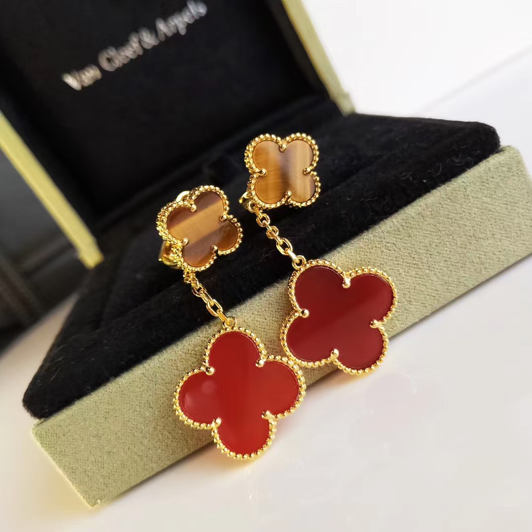 replica Van Cleef & Arpels Magic Alhambra Earrings 2 Motifs - H Lin Jewelry