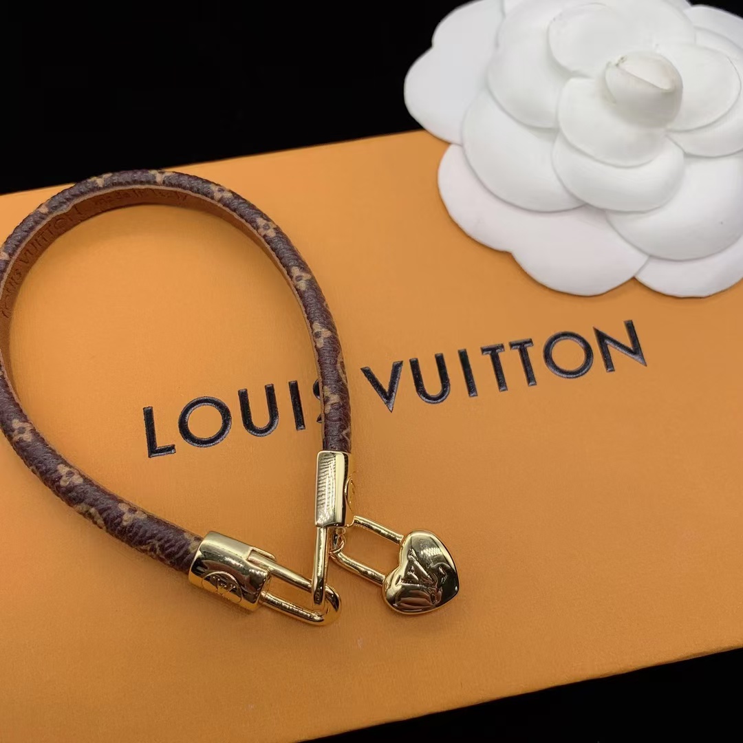 replica Louis Vuitton Heart Lock Charm Bracelet - H Lin Jewelry