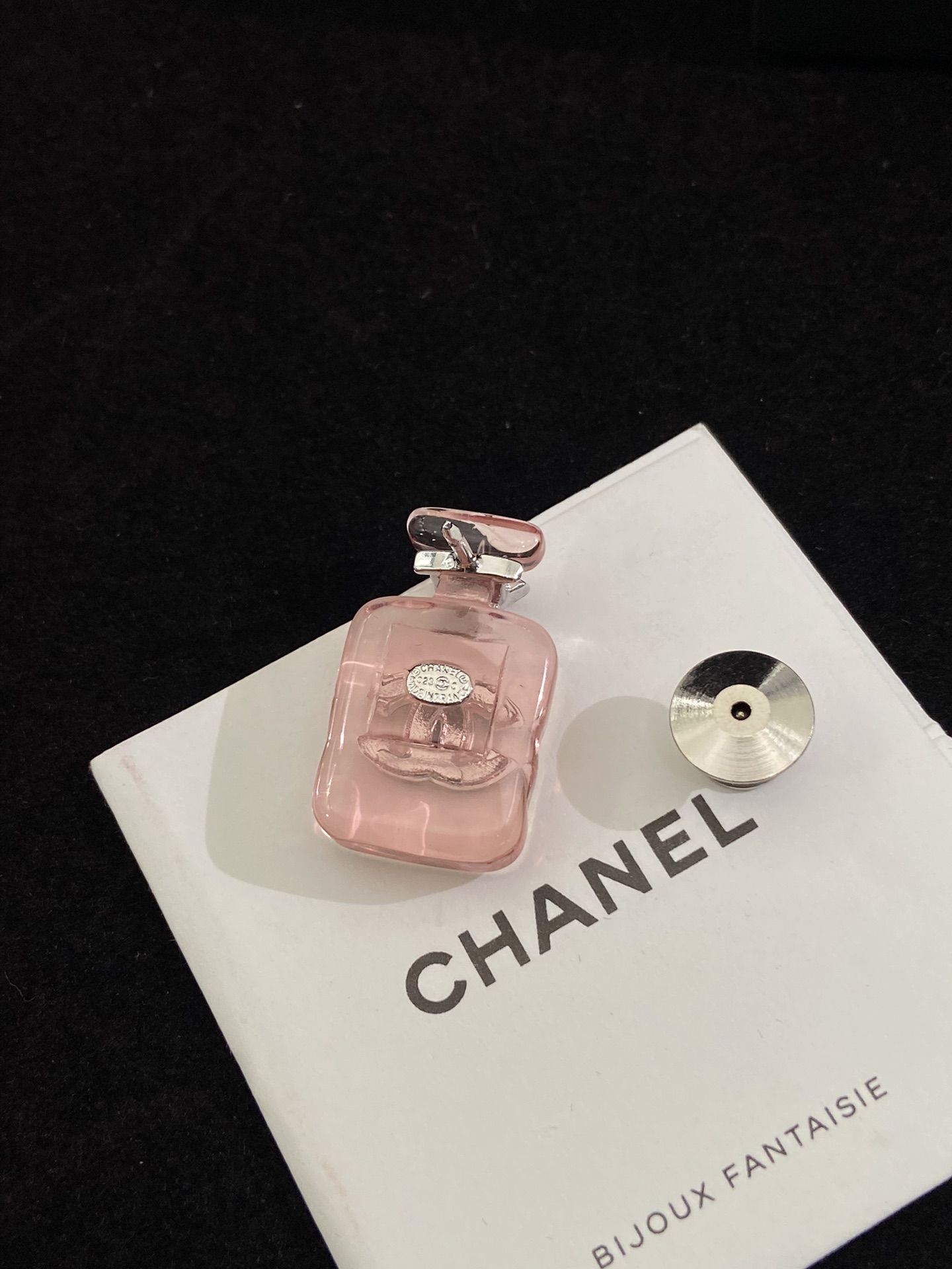 replica Chanel Pink Jelly Perfume Bottle Brooch - H Lin Jewelry