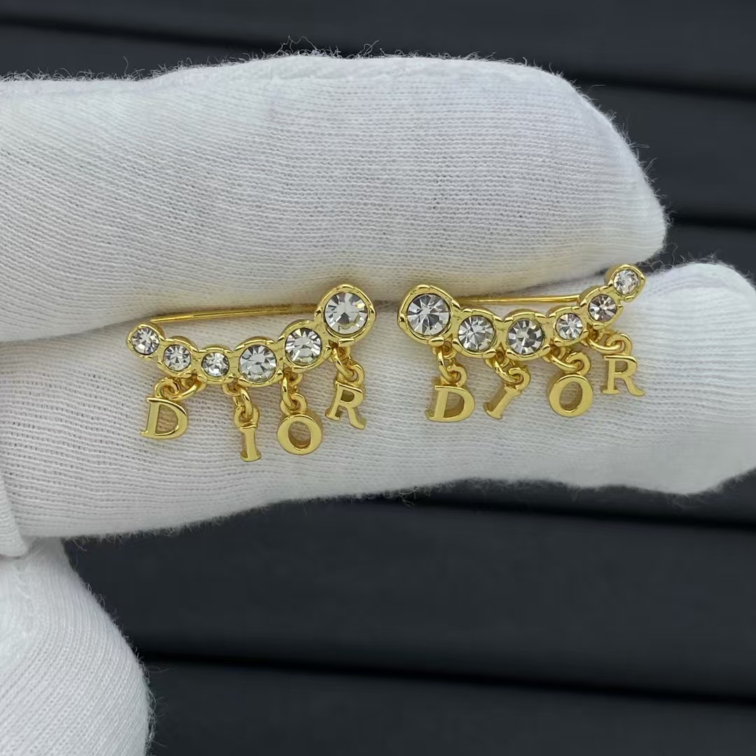 replica Dior Letter Drop Earrings - H Lin Jewelry