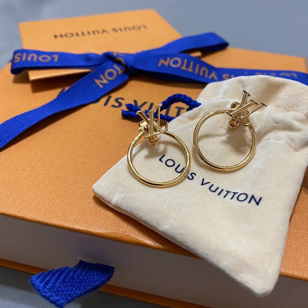 replica Louis Vuitton Round Hoop Earrings - H Lin Jewelry