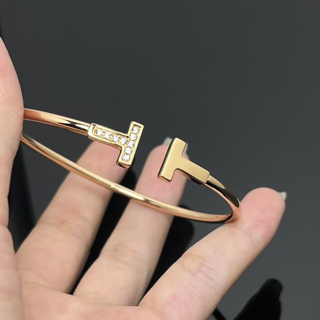 replica Tiffany Double T Bangle Bracelet - H Lin Jewelry