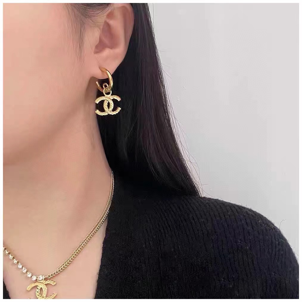 replica Chanel Golden Double C Earrings - H Lin Jewelry