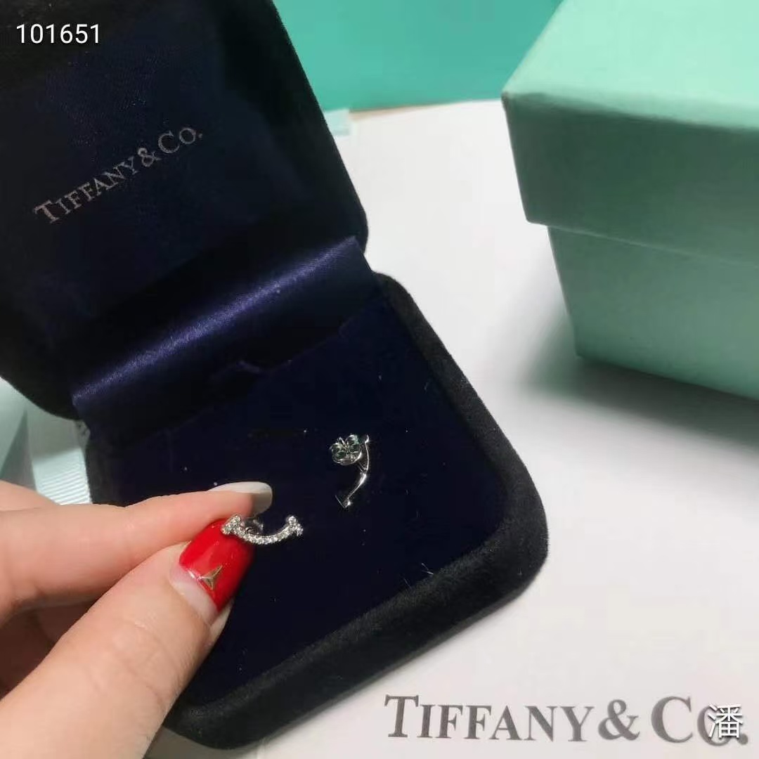 replica Tiffany T Smile With Diamond Earrings - H Lin Jewelry