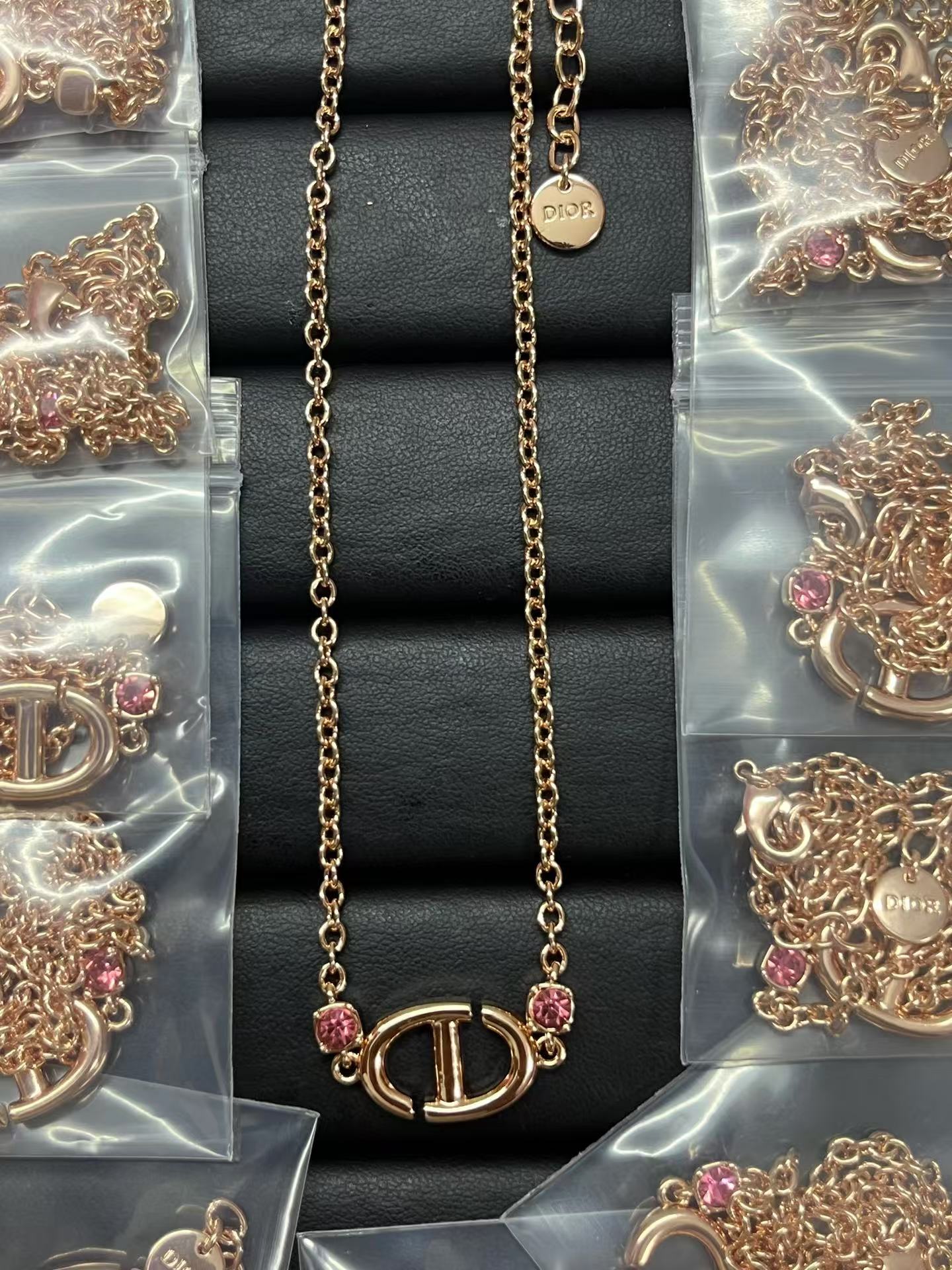 replica Dior CD Navy Necklace - H Lin Jewelry