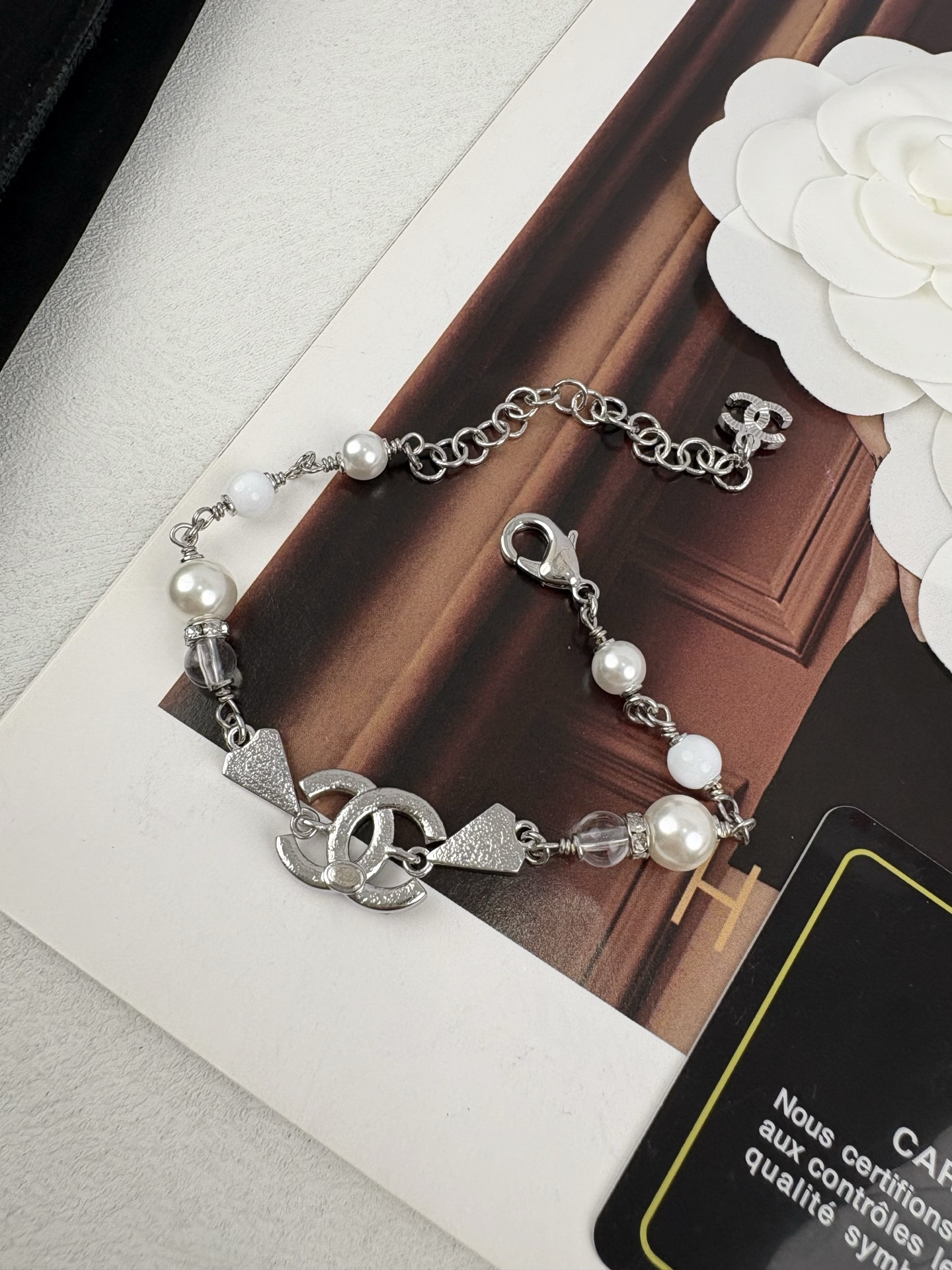 replica Chanel Diamond Paved Triangle Bracelet - H Lin Jewelry