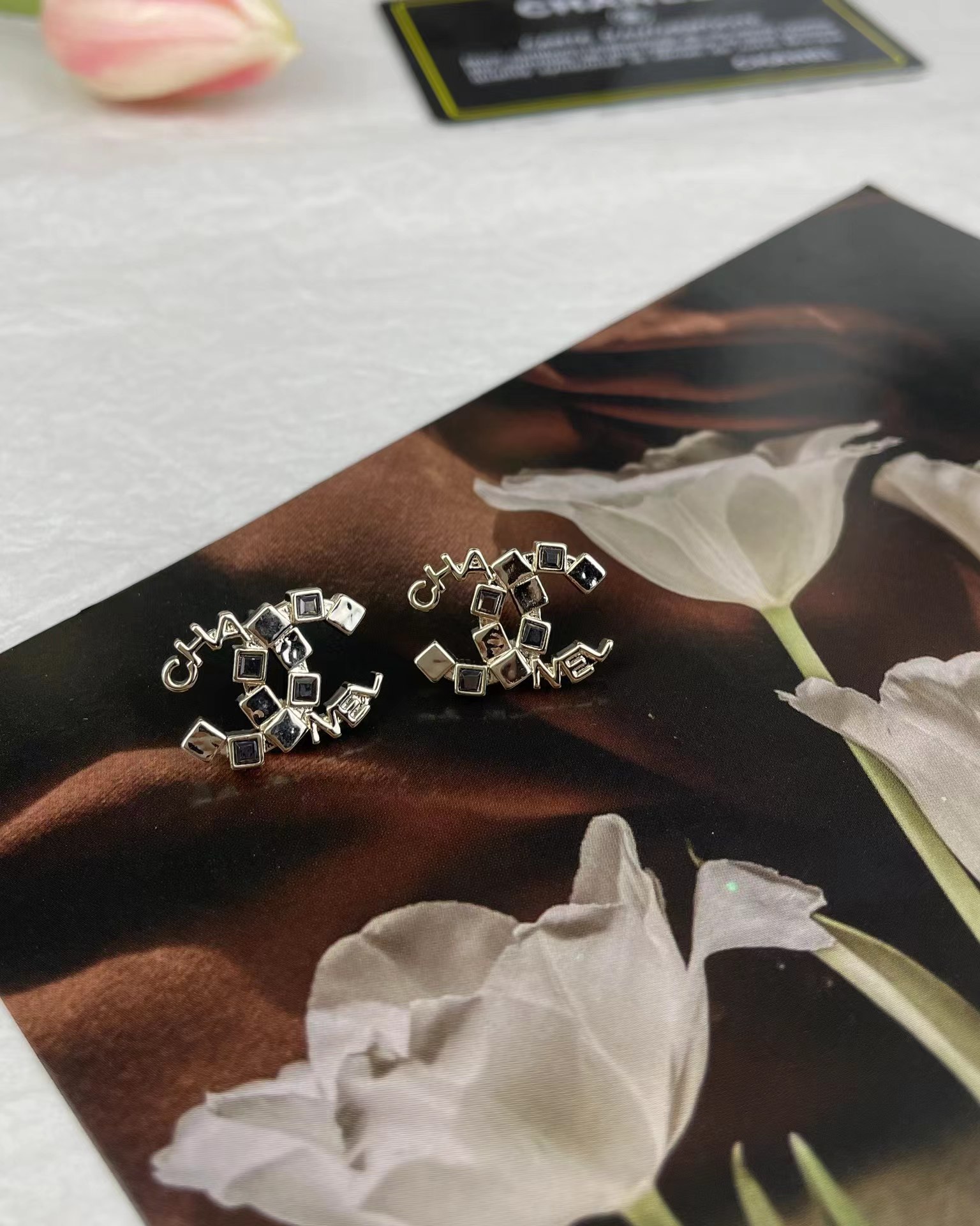 replica Chanel Letters Double C Earrings - H Lin Jewelry