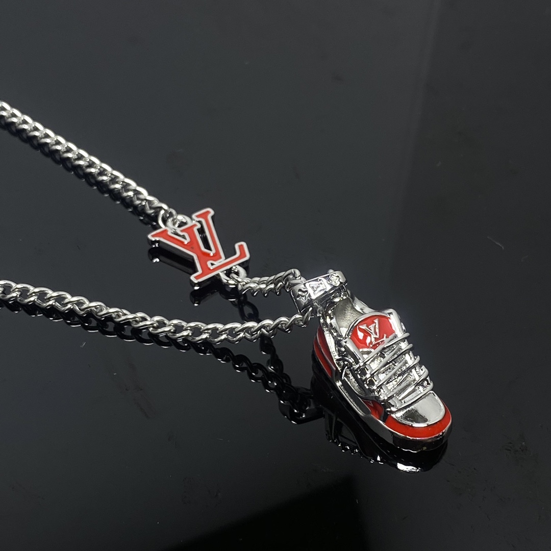 replica Louis Vuitton Shoe Sneaker Pendant Necklace - H Lin Jewelry