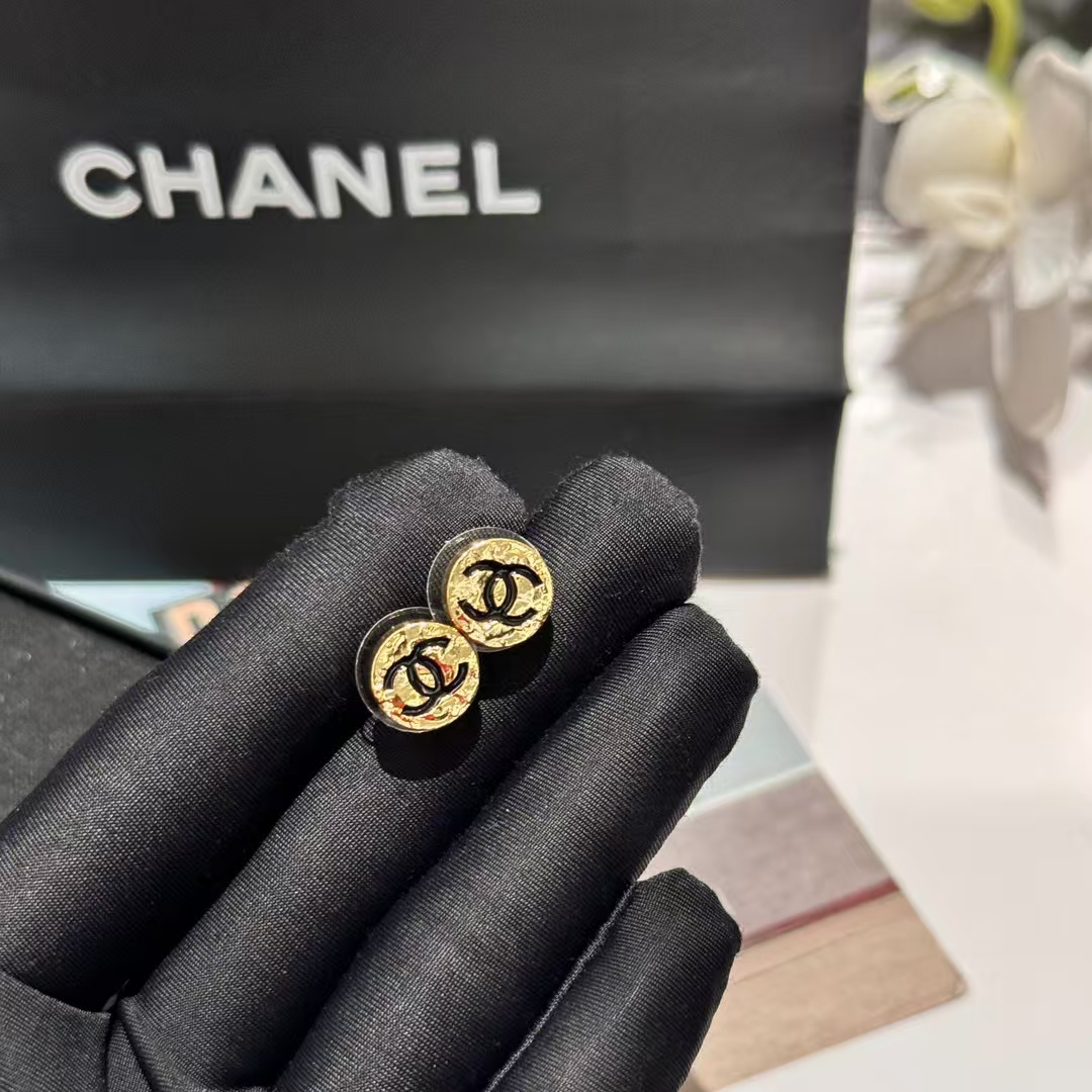 replica Chanel Round Stud Earrings - H Lin Jewelry