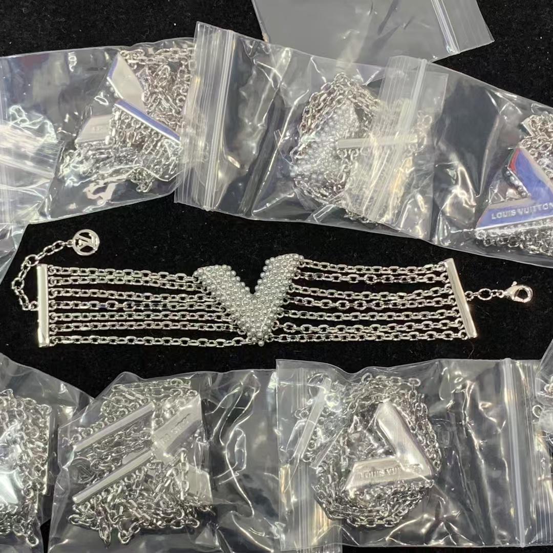 replica Louis Vuitton Multi Layered Chains Bracelet - H Lin Jewelry