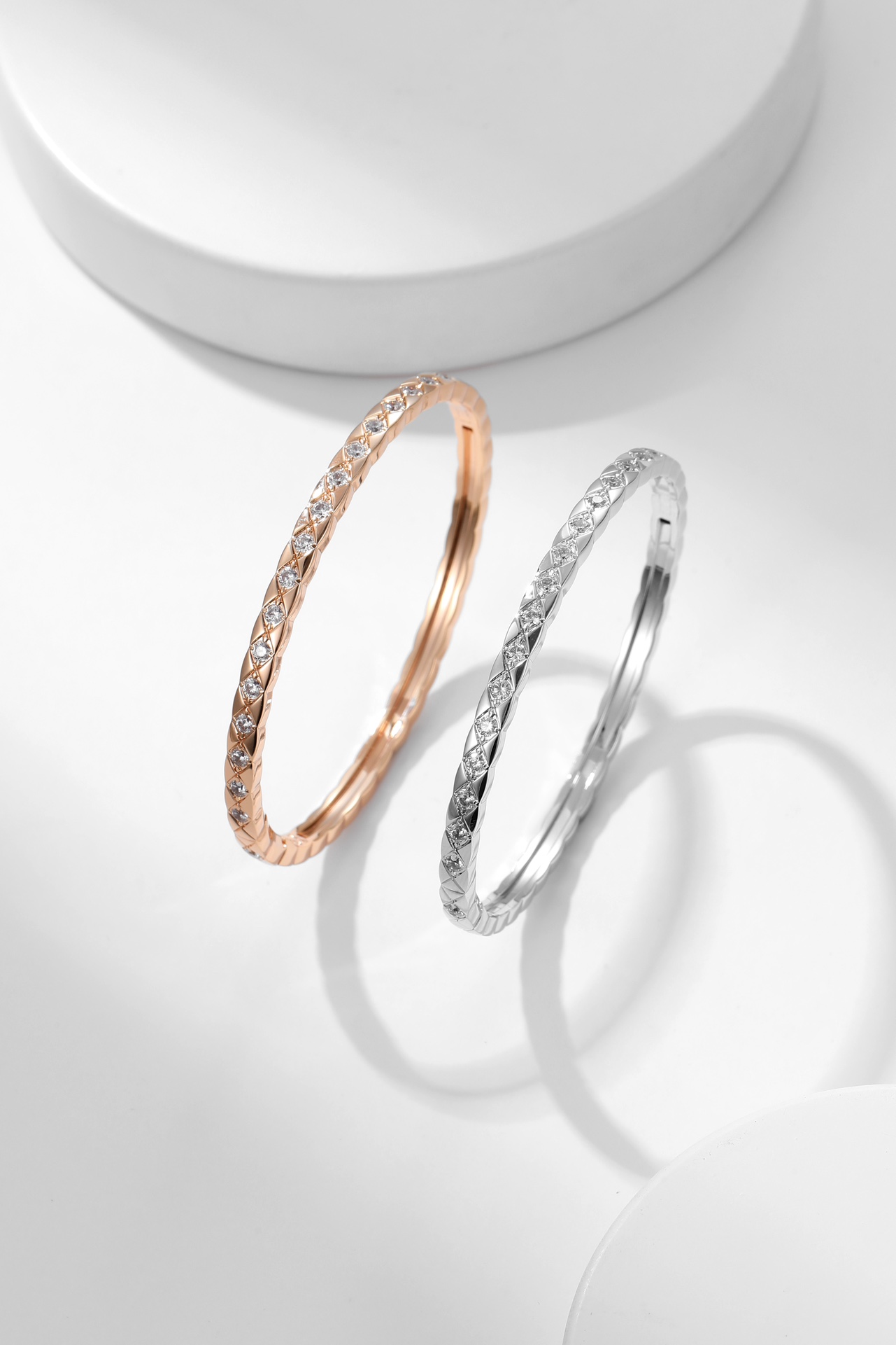 replica Chanel Diamond Coco Crush Mini Bracelet Bangle - 17CM - H Lin Jewelry