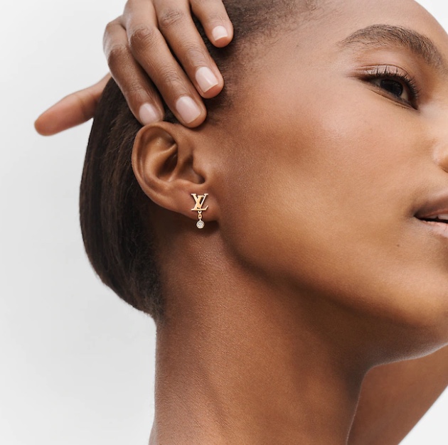 replica Louis Vuitton LV Monogram Stud Earrings - H Lin Jewelry