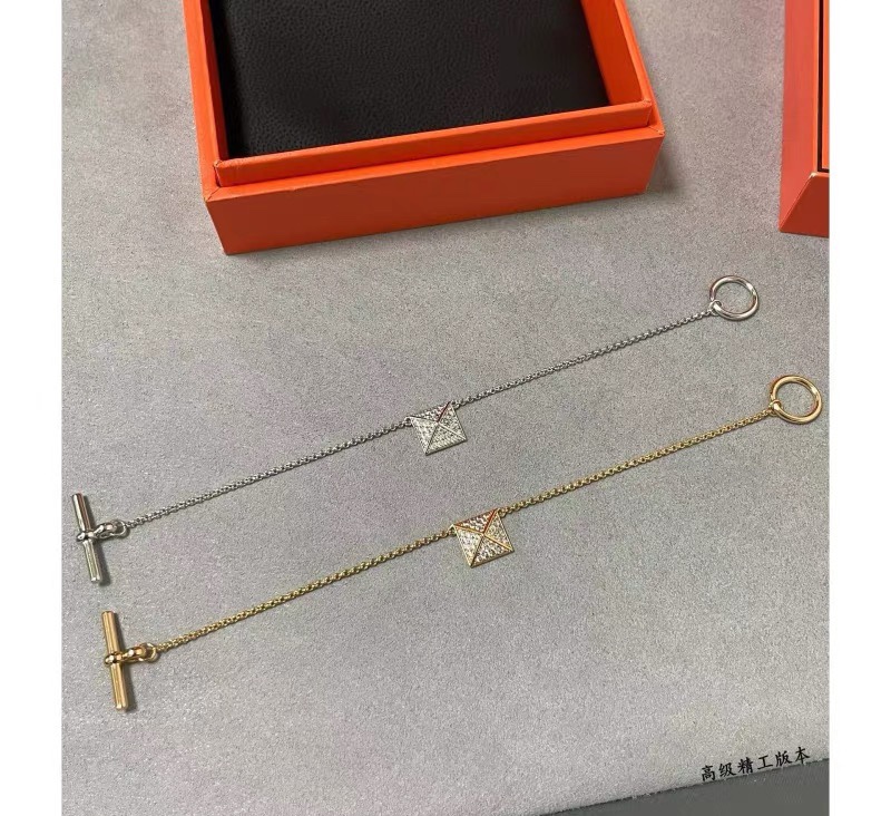 replica Hermes Square Rivet Bracelet - H Lin Jewelry