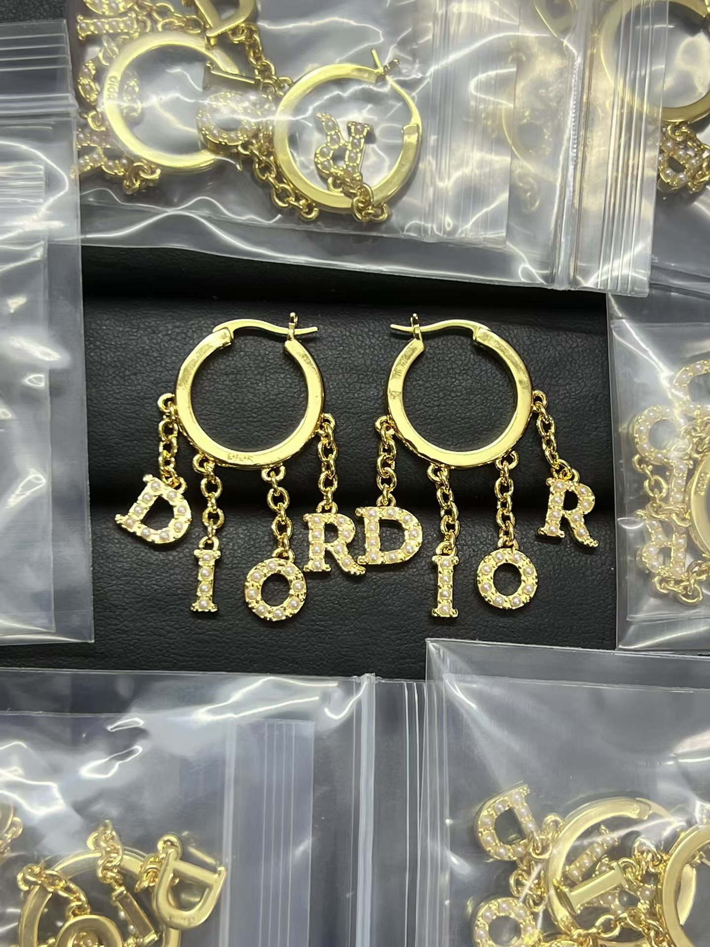 replica Dior Letter Tassel Earrings - H Lin Jewelry