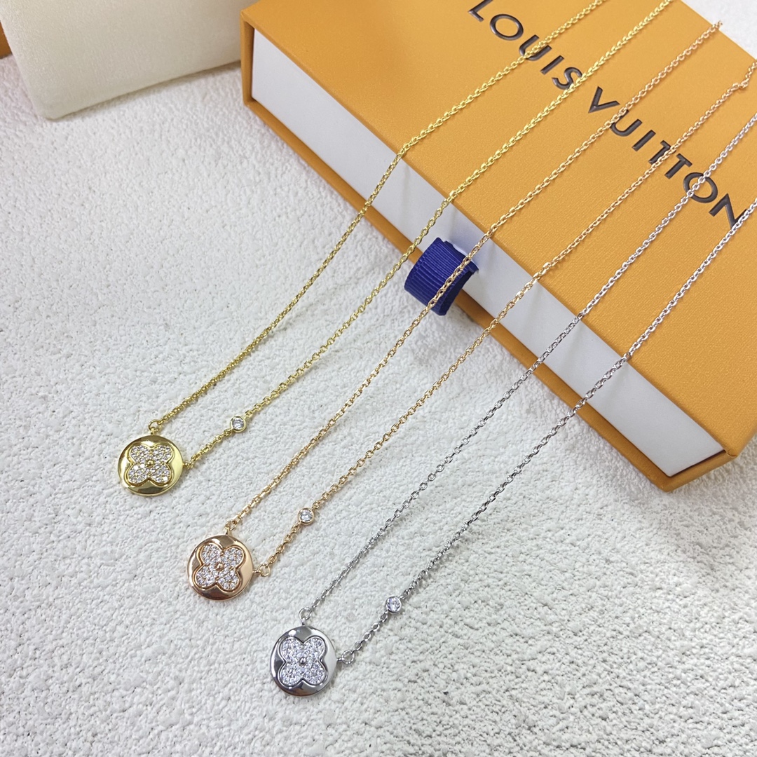 replica Louis Vuitton Diamond Sun Pendant Necklace - H Lin Jewelry