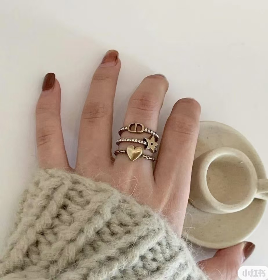 replica Dior Stacked Rings - 3 Pieces - H Lin Jewelry