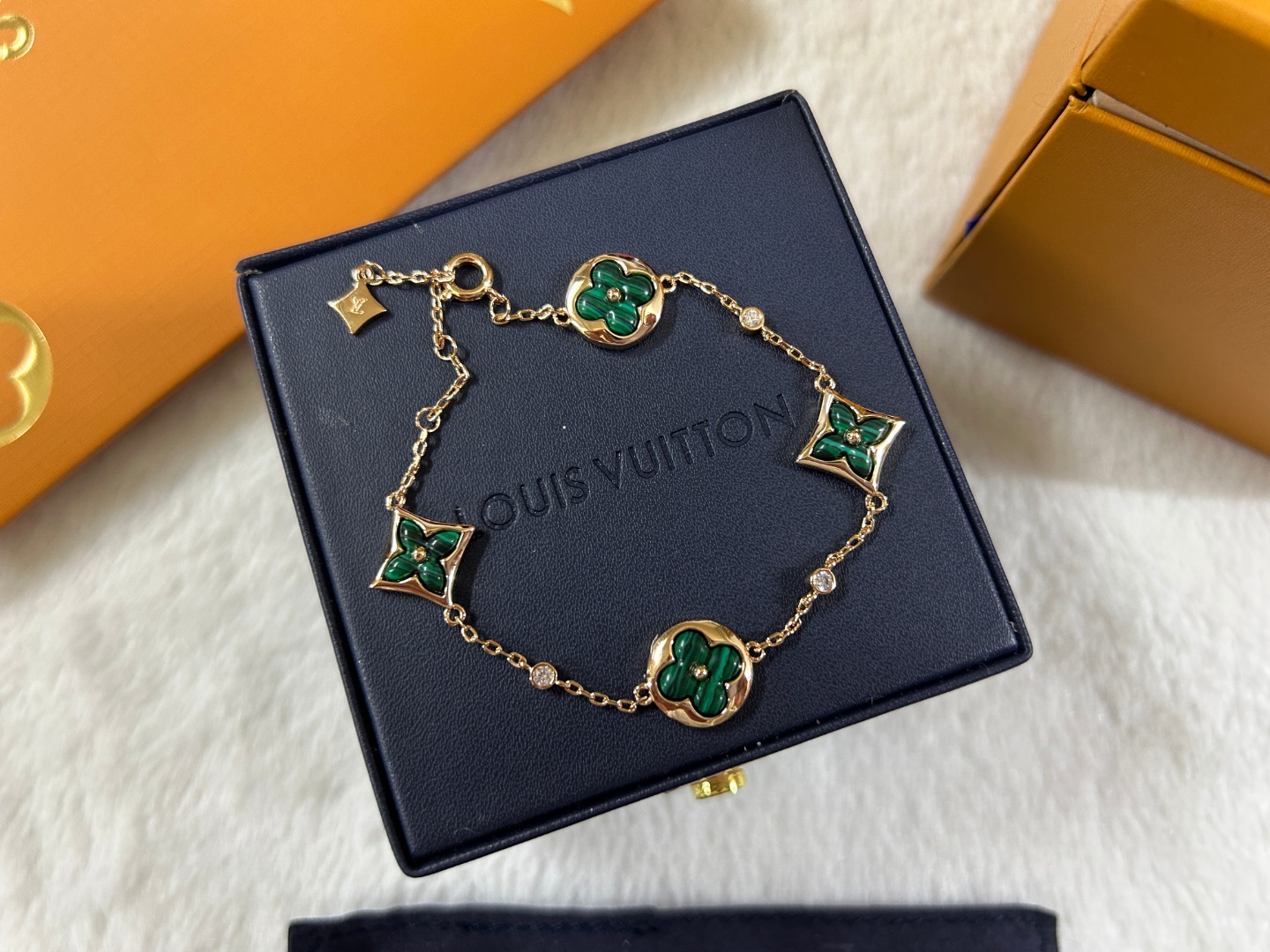 replica Louis Vuitton Malachite Color Blossom BB Star Sun Bracelet - H Lin Jewelry