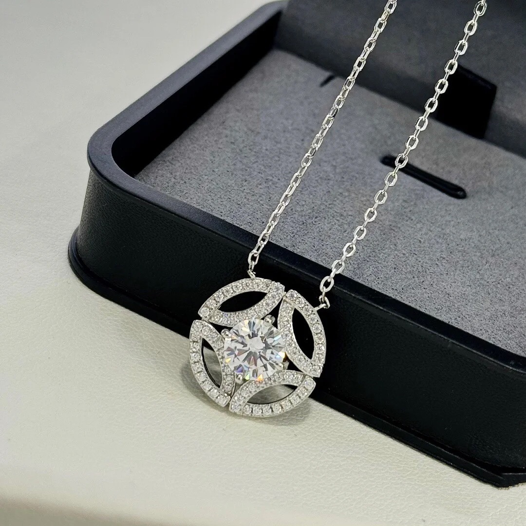 replica Cartier Hollow Round Pendant Necklace - H Lin Jewelry