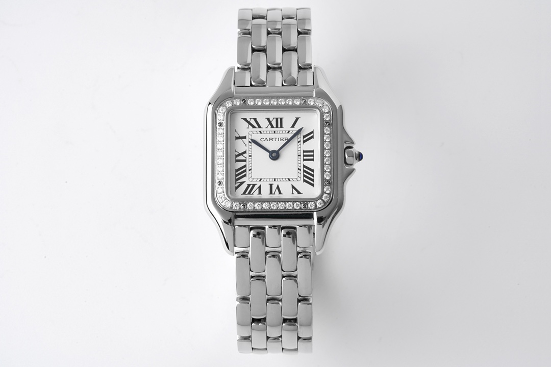 replica Cartier Silver Panthère de Watch - Medium 27*37MM - H Lin Jewelry
