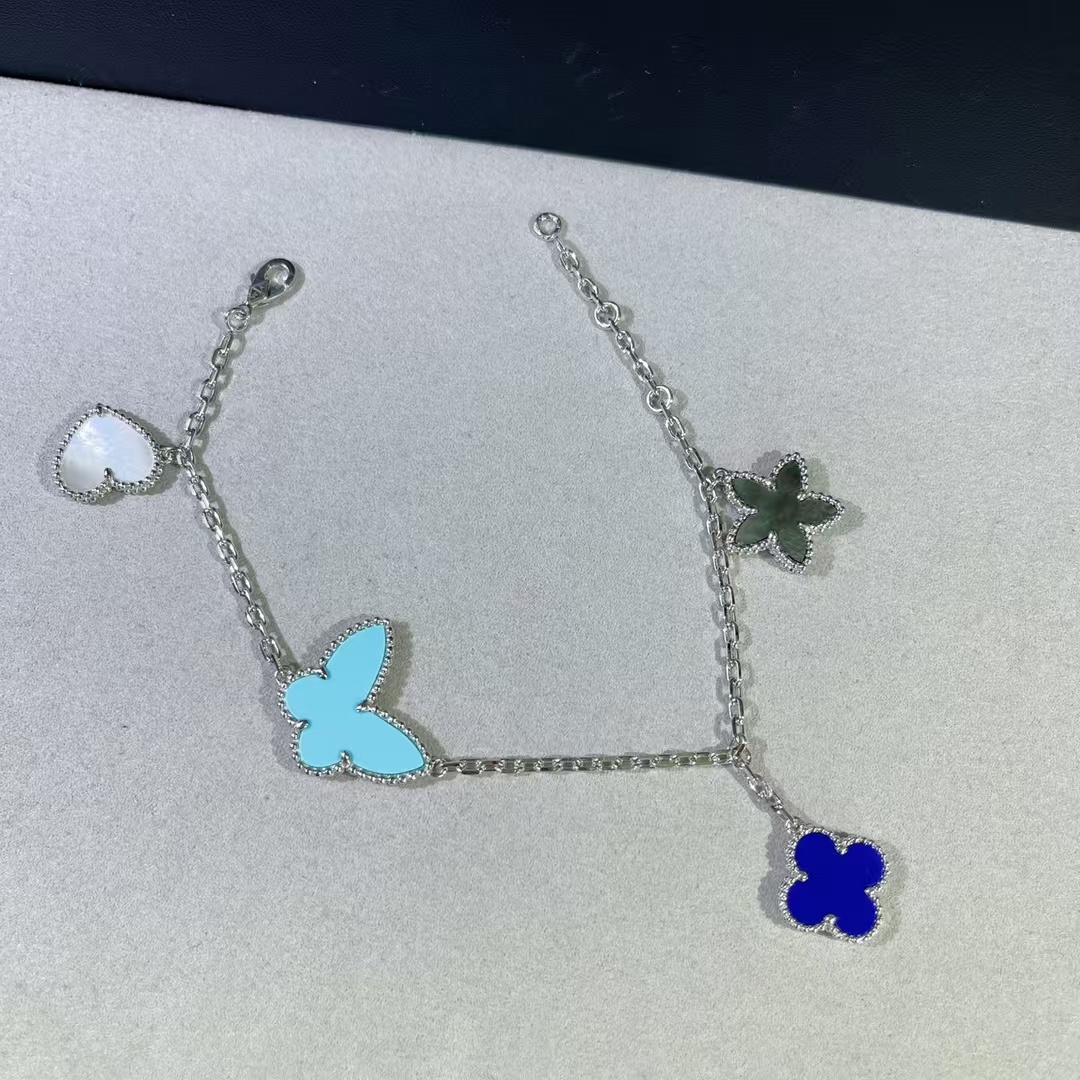 replica Van Cleef & Arpels Limited Version Lucky Alhambra 4 Motifs Bracelet - H Lin Jewelry