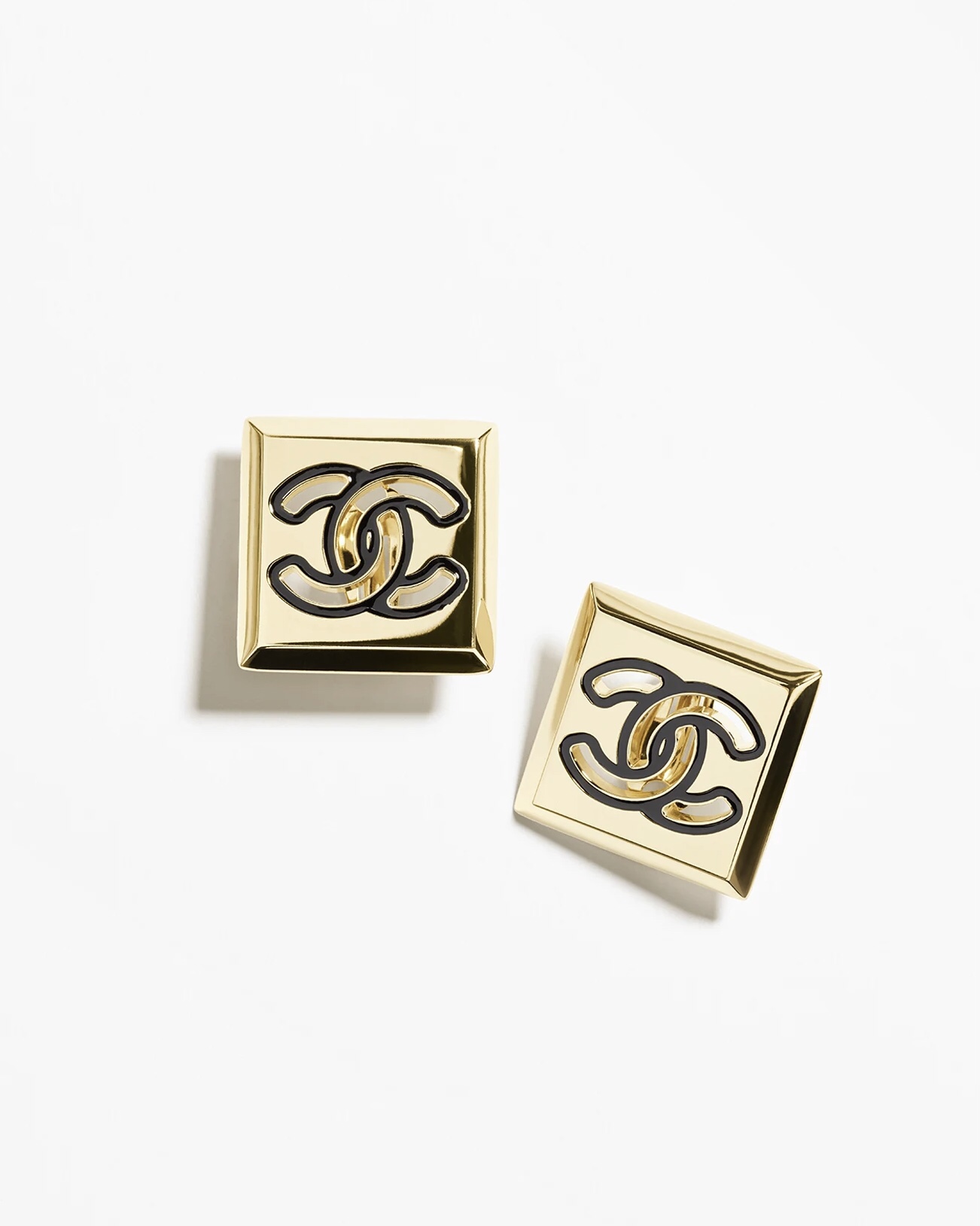 replica Chanel Square Pearl Stud Earrings - H Lin Jewelry