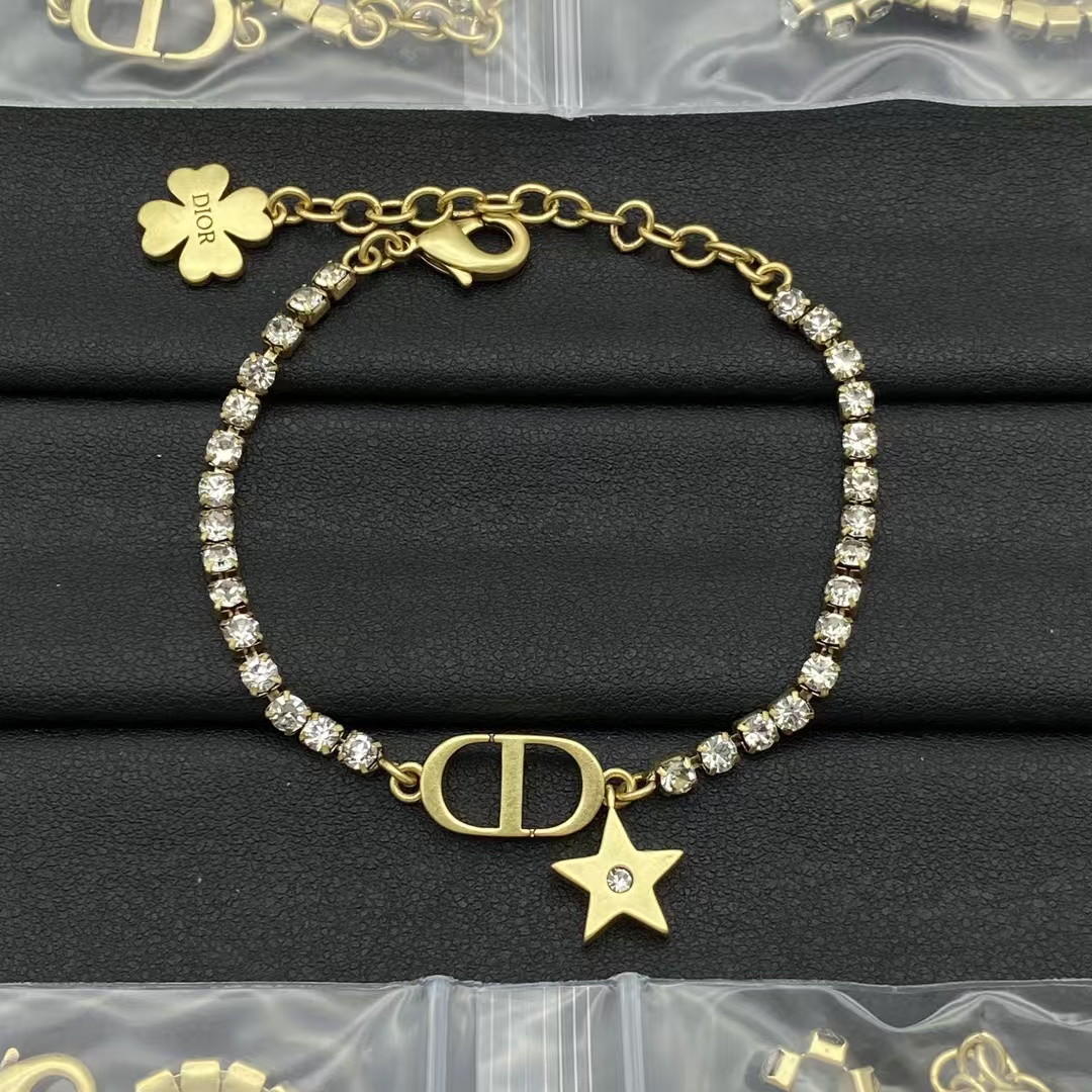 replica Dior Diamond Chain Star Bracelet - H Lin Jewelry