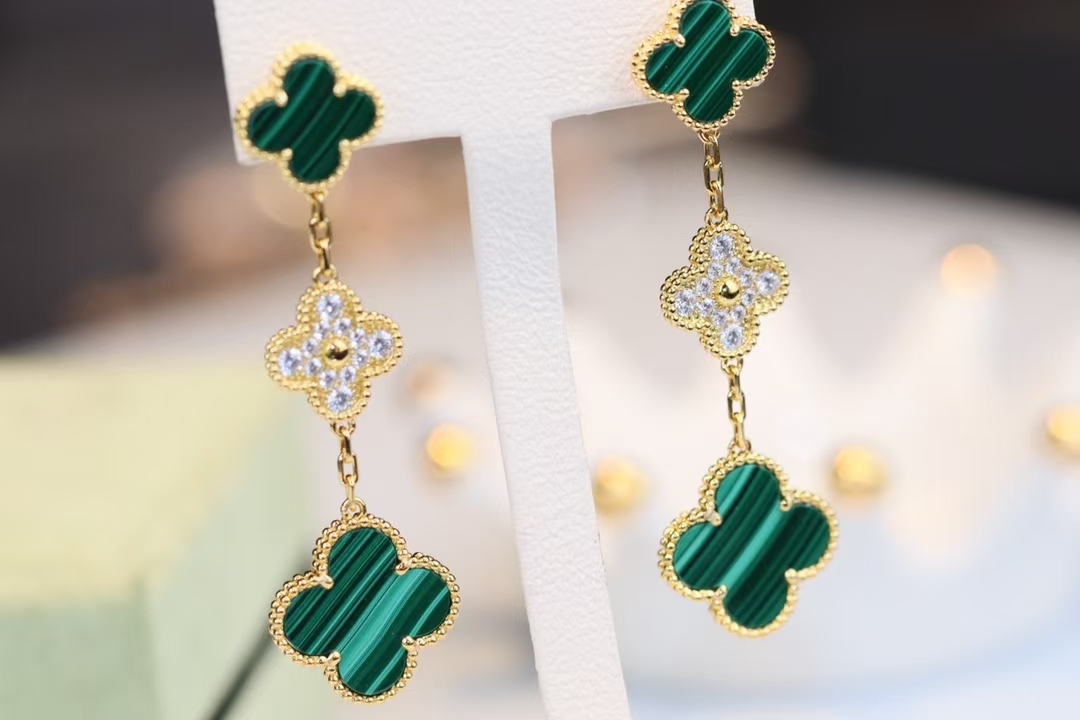 replica Van Cleef & Arpels Magic Alhambra Earrings 3 Motifs - H Lin Jewelry