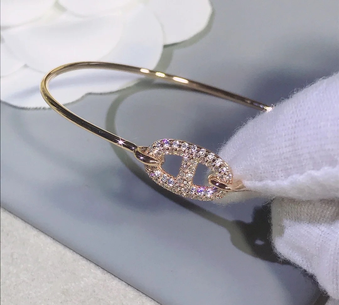 replica Hermes Pig Nose Bangle Bracelet - H Lin Jewelry