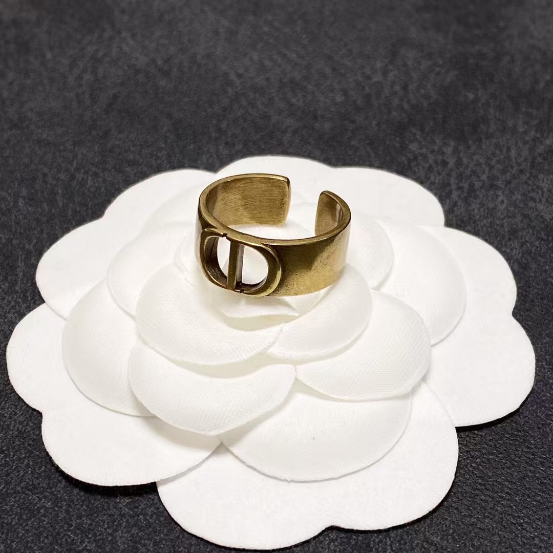 replica Dior Vintage CD Open Ring - H Lin Jewelry