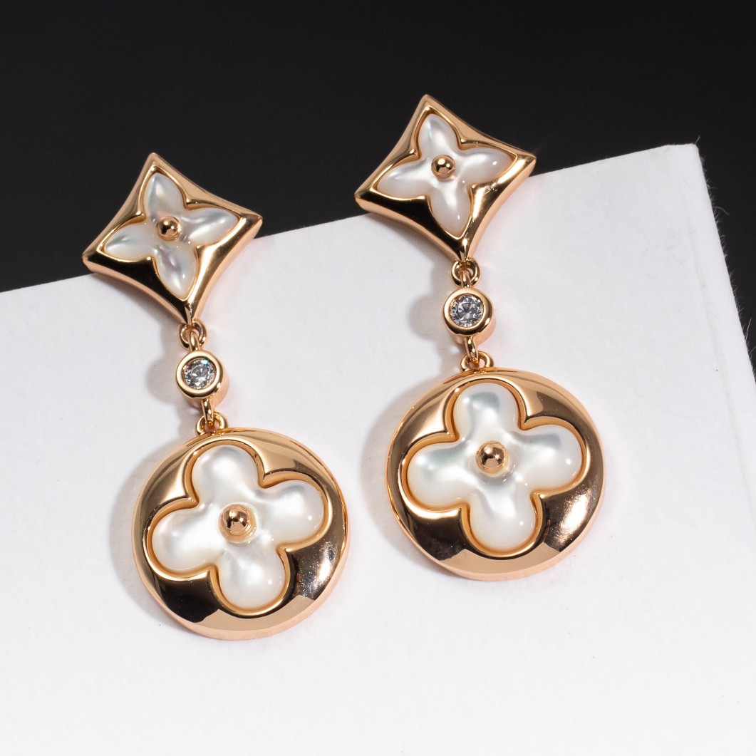 replica Louis Vuitton Color Blossom Long Earrings - H Lin Jewelry