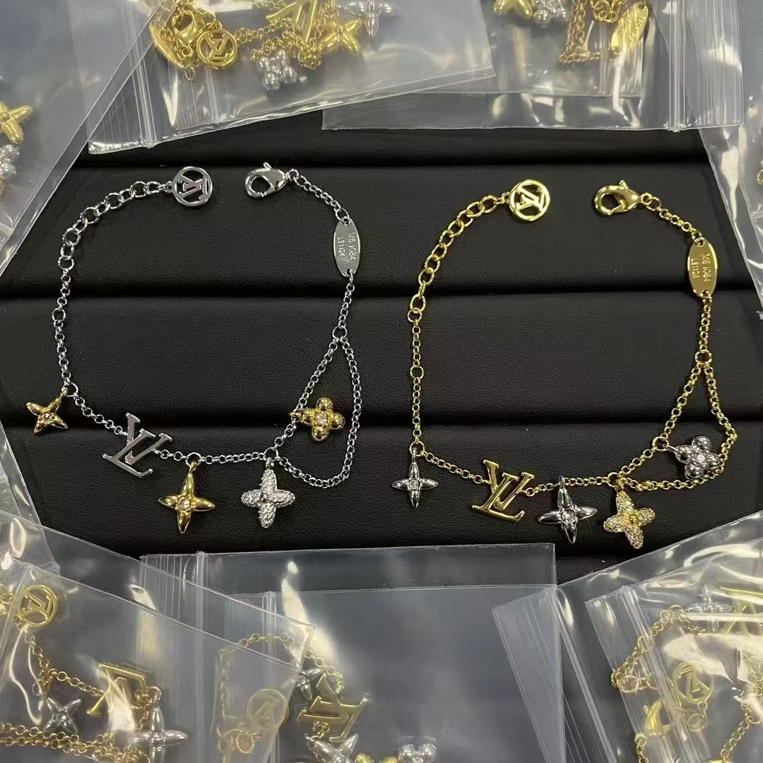 replica Louis Vuitton Mixed Color Charms Bracelet - H Lin Jewelry