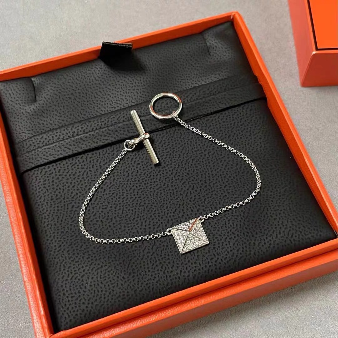 replica Hermes Square Rivet Bracelet - H Lin Jewelry