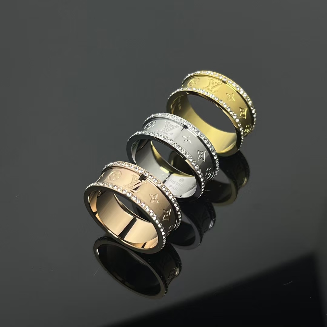 replica Louis Vuitton Diamond Paved Ring - H Lin Jewelry