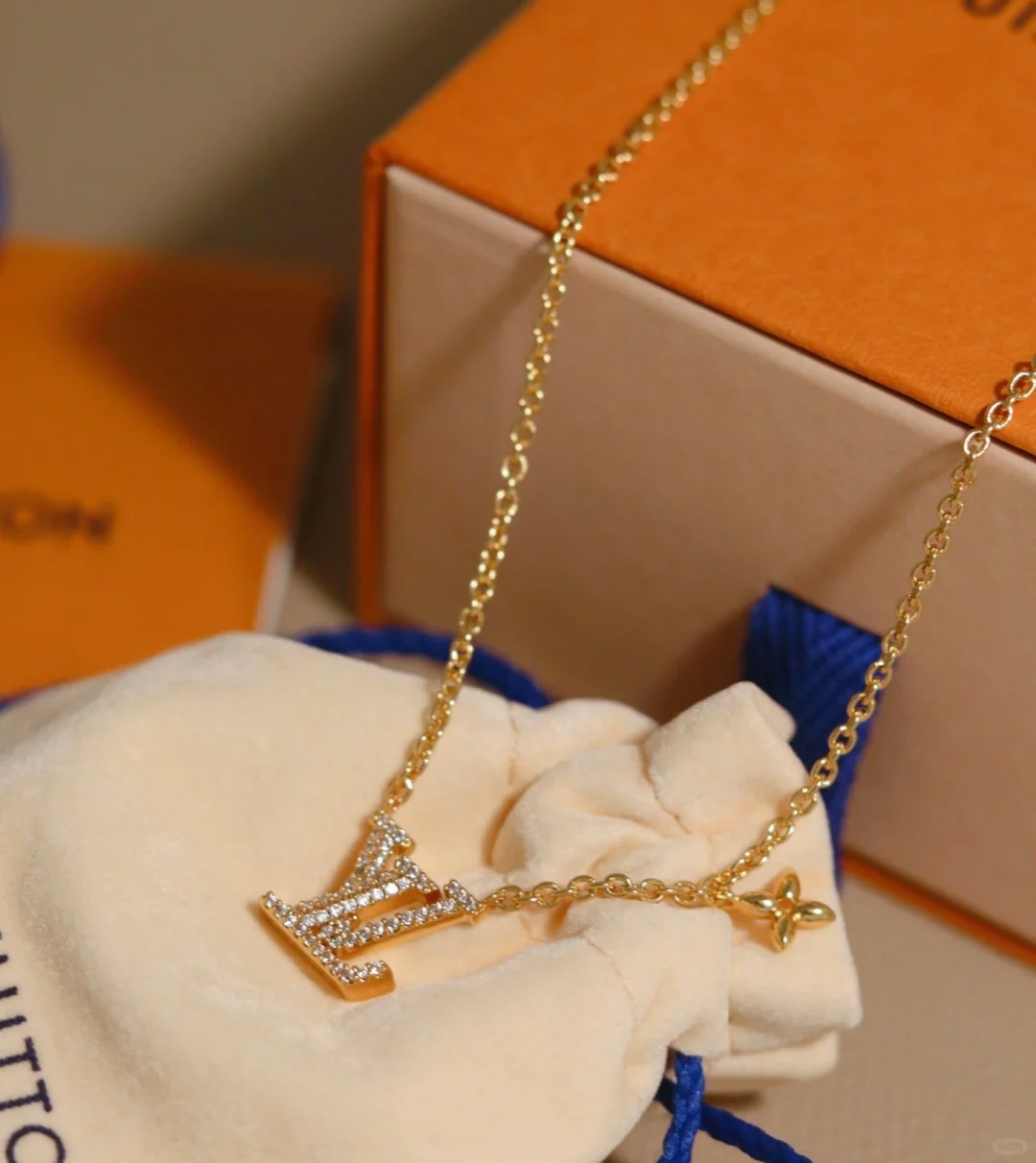 replica Louis Vuitton LV Letter Pendant Necklaces - H Lin Jewelry