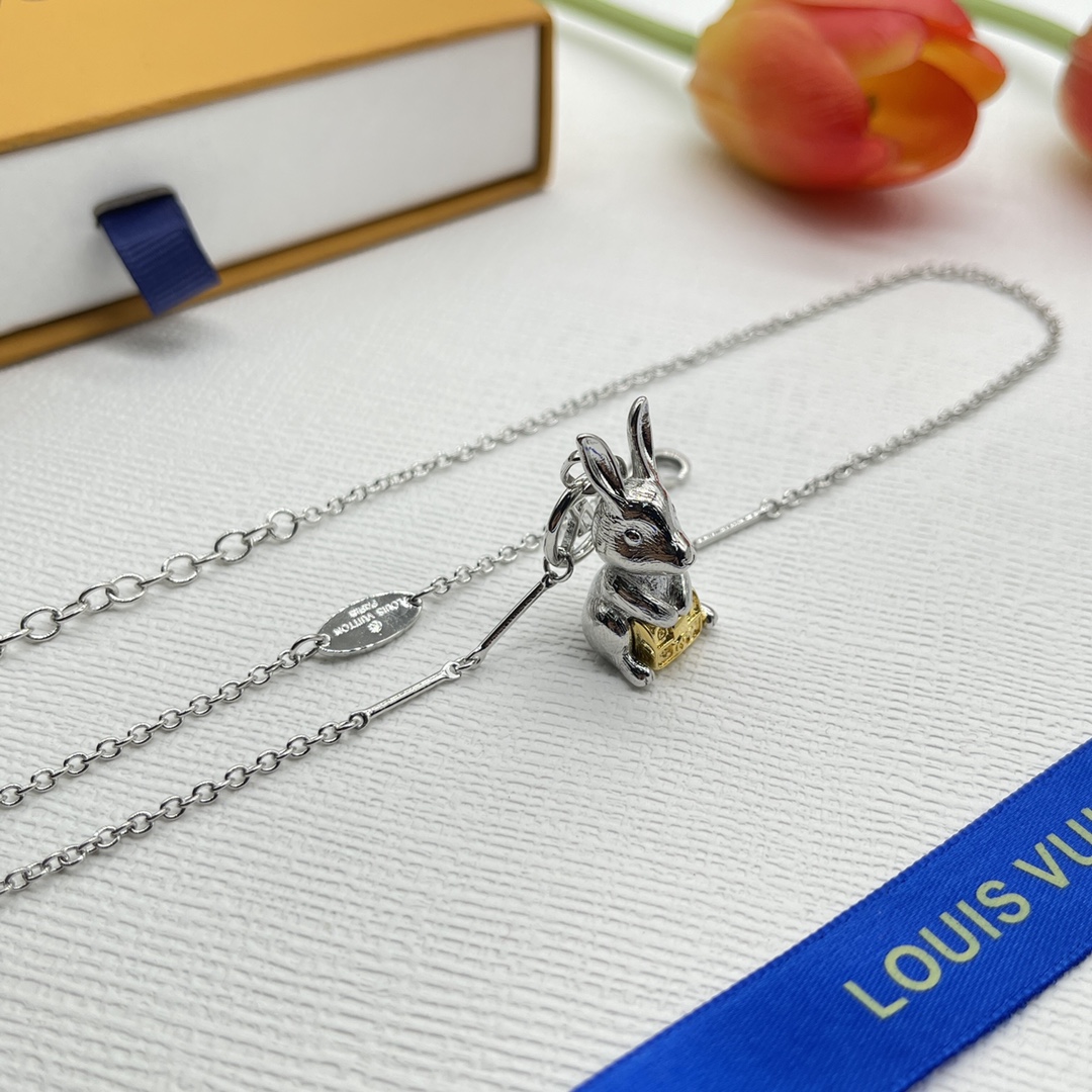 replica Louis Vuitton Rabbit Necklace - H Lin Jewelry