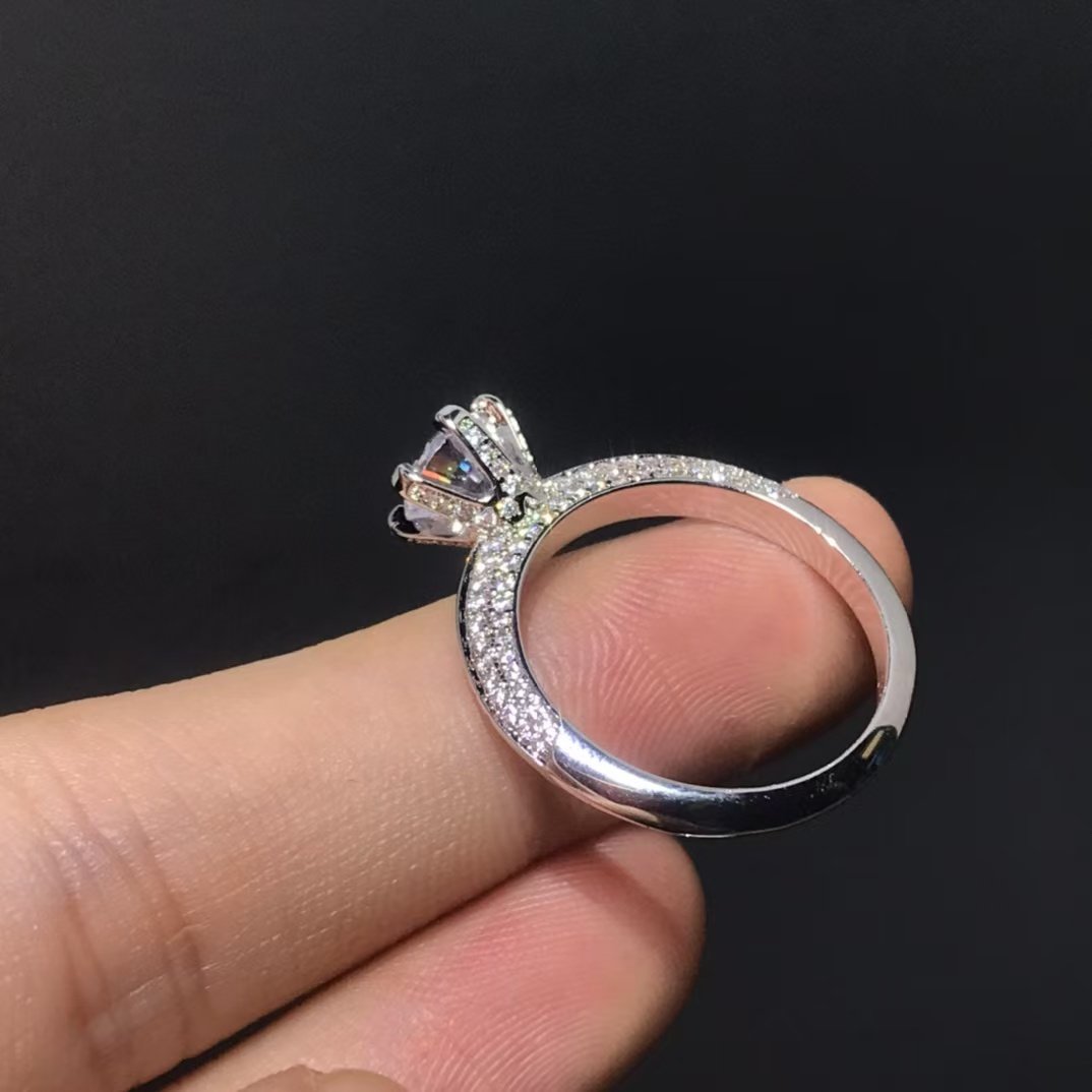 replica Tiffany Classic Single Diamond Ring - H Lin Jewelry