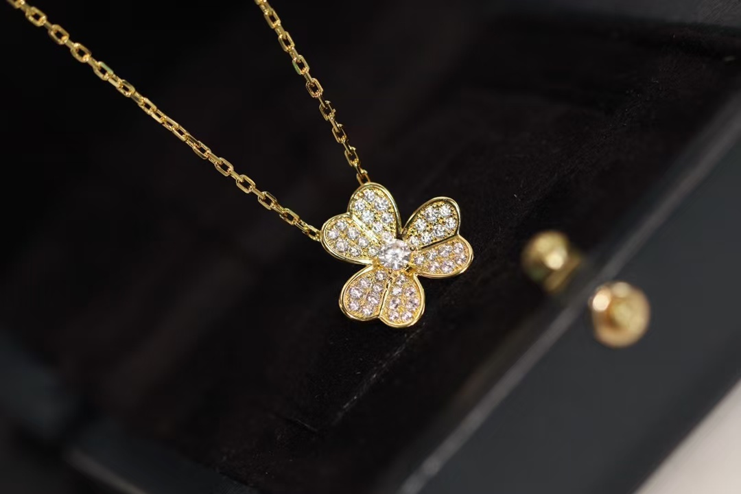 replica Van Cleef & Arpels Frivole Pendant Necklace - Mini - H Lin Jewelry