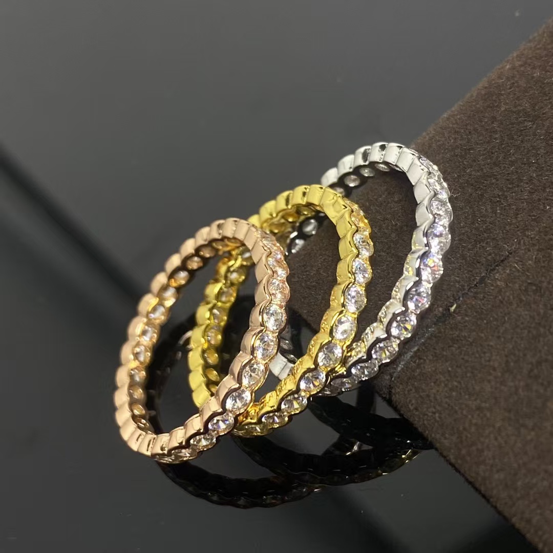 replica Cartier Diamond Paved Ring - Narrow - H Lin Jewelry