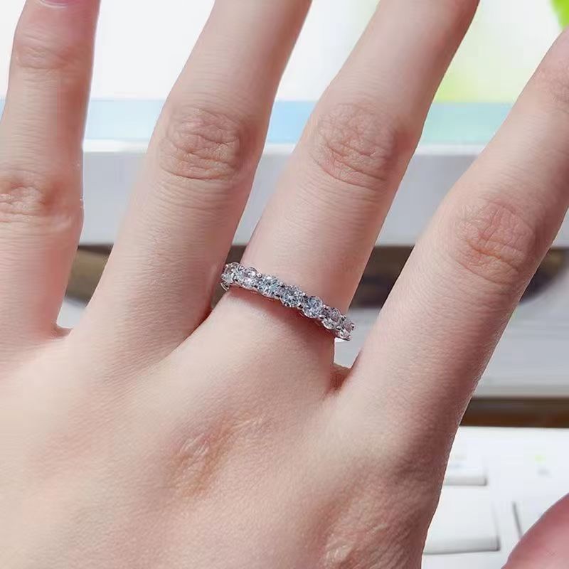 replica Tiffany Forever Band Ring - 7 Diamonds - H Lin Jewelry