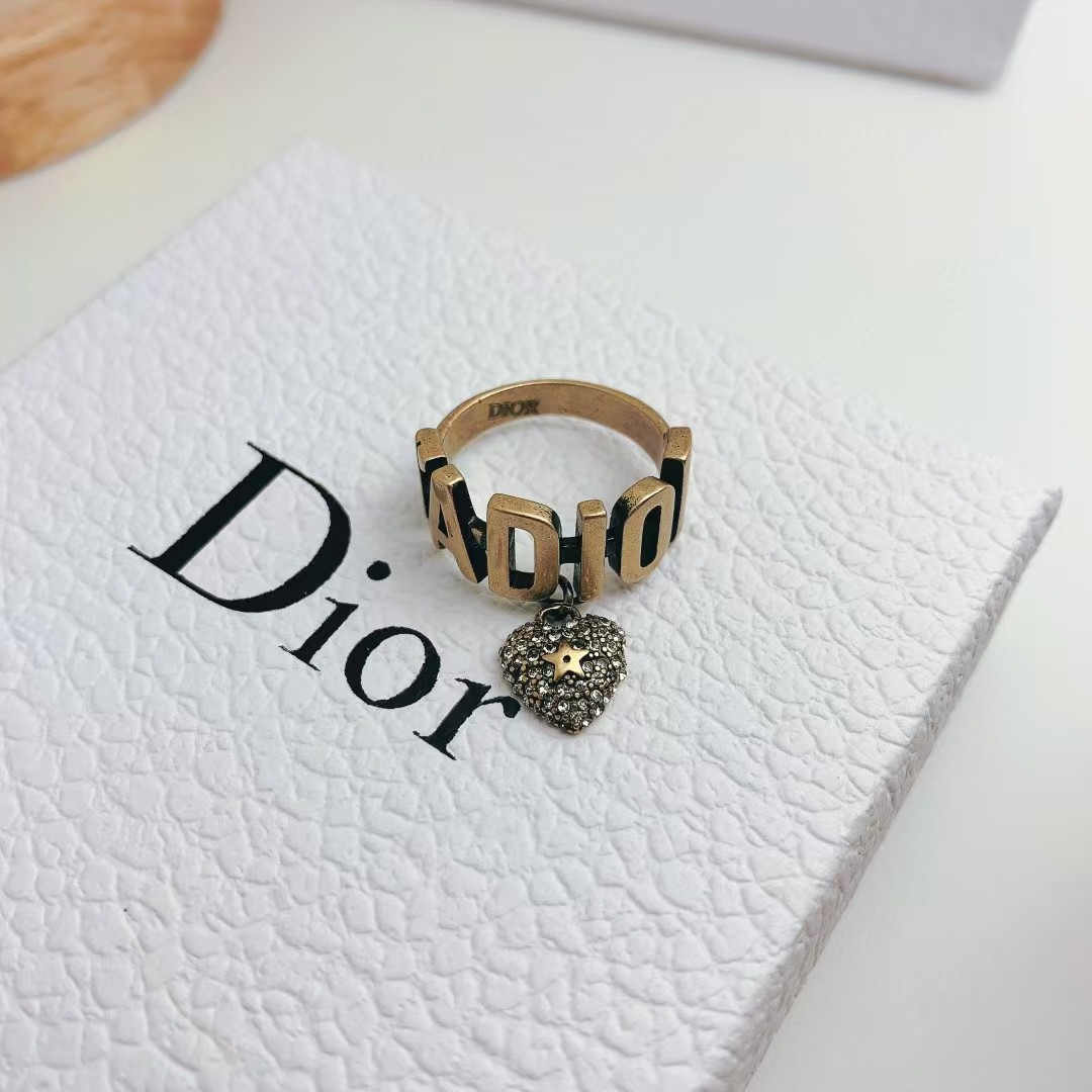 replica Dior JADIOR Heart Dangle Ring - H Lin Jewelry