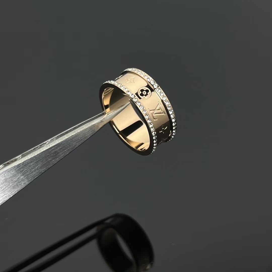 replica Louis Vuitton Diamond Paved Ring - H Lin Jewelry