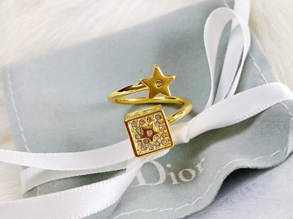 replica Dior Cube and Star Open Ring - H Lin Jewelry